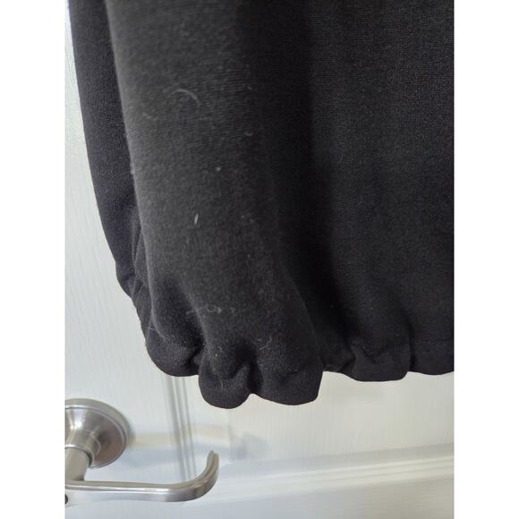 Sympli Canada Unique Fleece Warm Black Zip and Clasp Mid-Length Jacket, Size 10 - Picture 11 of 14